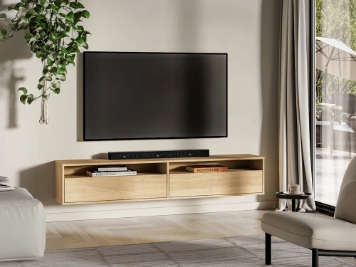 Szafka RTV wisząca Reynos 07 [ML Meble] z półkami