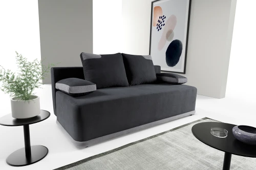 Sofa Blackers [LINNEO] z funkcją spania i pojemnikiem na pościel - wysyłka w 7 dni roboczych