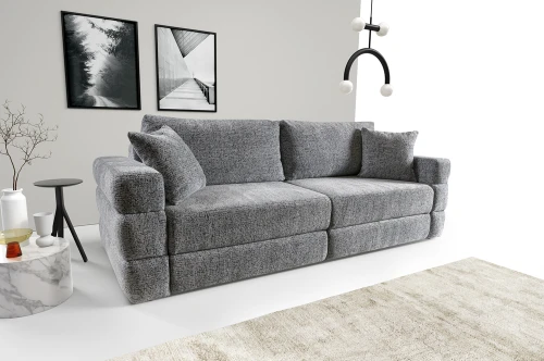 Sofa narożnik Zorba [LINNEO] z funkcją spania i pojemnikiem na pościel