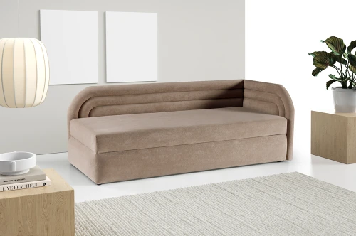 Tapczan Korbi [LINNEO] z pojemnikiem na pościel