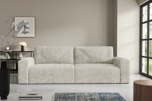 Sofa Bergamo [INTENSO] z funkcją spania i pojemnikiem na pościel