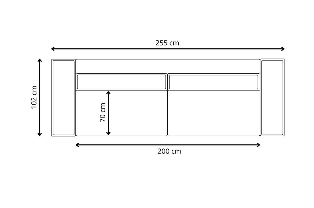 Sofa Livorno wymiary