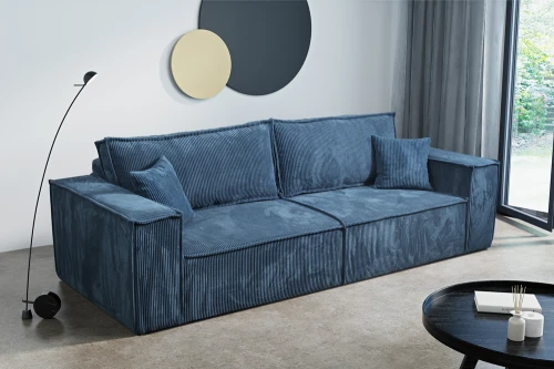 Sofa Livorno [INTENSO] z funkcją spania i pojemnikiem na pościel