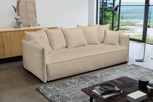 Sofa Lamia [INTENSO] z funkcją spania i pojemnikiem na pościel