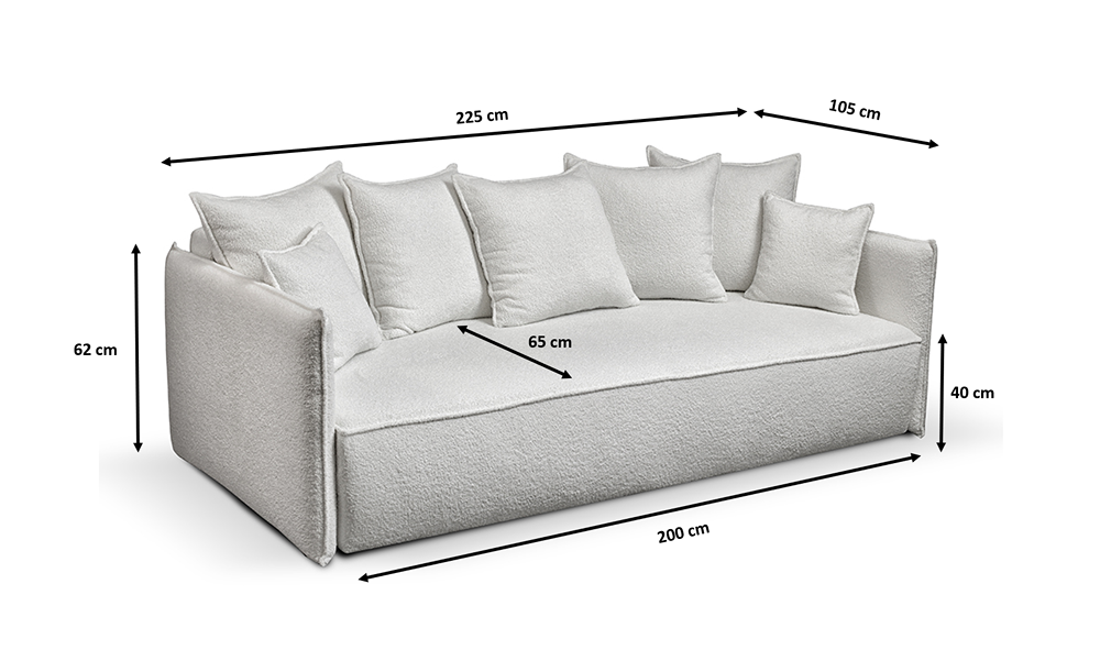 Sofa Lamia wymiary