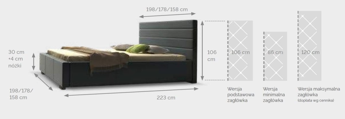 Łóżko Tapicerowane Sylvi